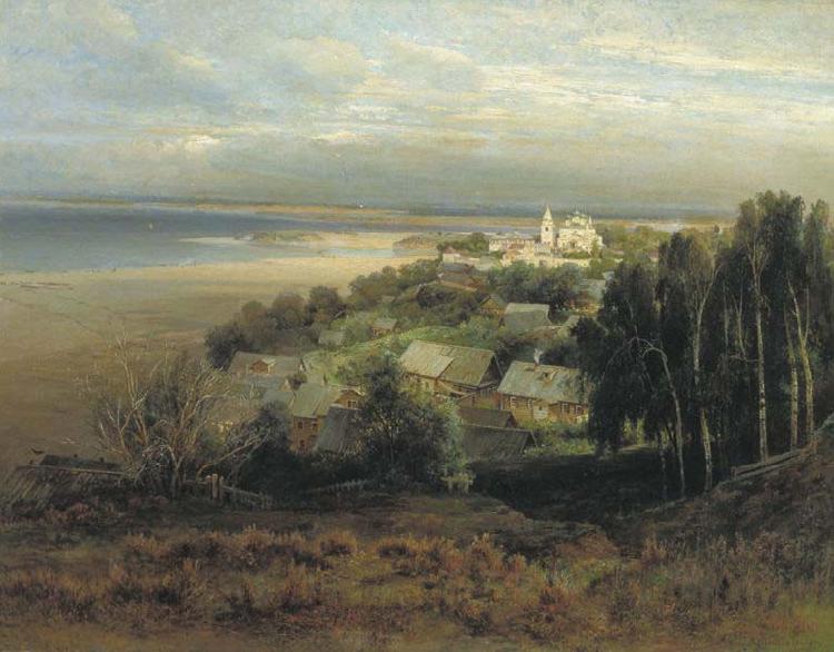 Alexei Savrasov Monastery of Caves near Nizhny Novgorod oil painting image